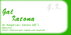 gal katona business card